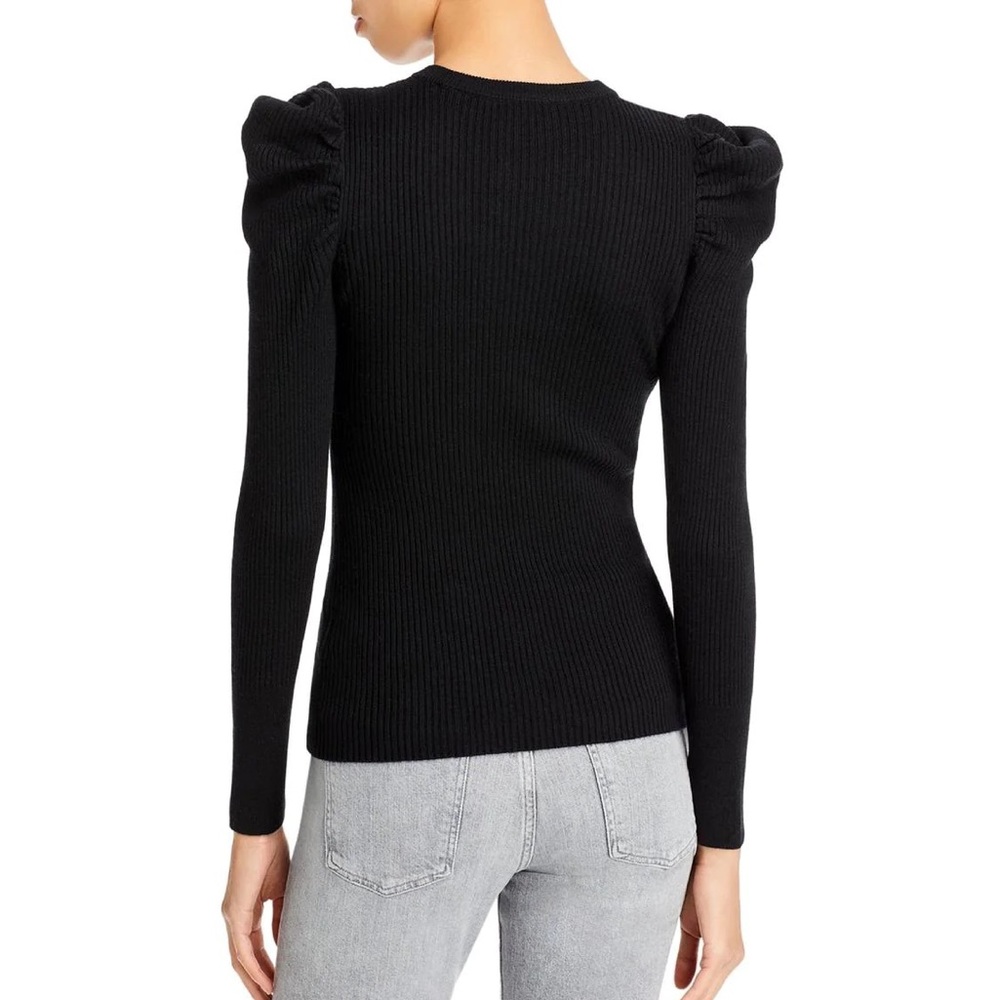 7 for all mankind puff sleeve sweater top - Picture 3 of 3